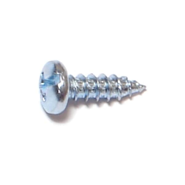 Midwest Fastener Sheet Metal Screw, #7 x 1/2 in, Zinc Plated Steel Pan Head Combination Phillips/Slotted Drive 03167 - main